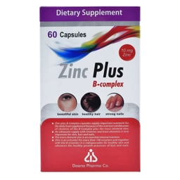 کپسول زینک پلاس 10 میلی گرمی ب کمپلکس بسته 60 عددی